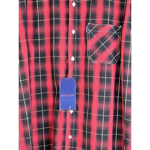 NWT Redd Seam Men's Long Sleeve Casual Button Down Shirt Size XXL - Picture 2 of 6